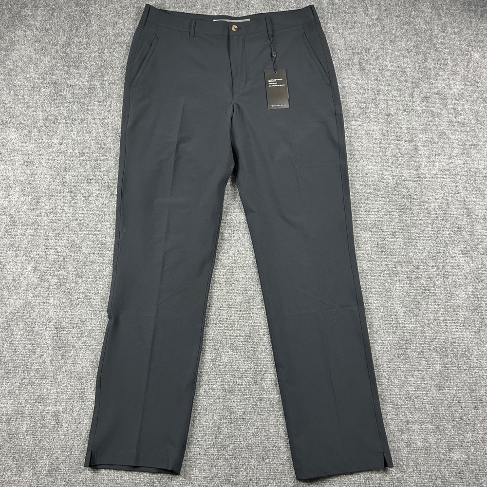 Levelwear Stephen Golf Pants Mens 34x33 Black DWR Stretch TD62L Performance New
